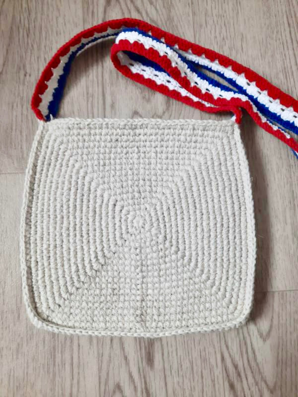 Square Crochet Shoulder Bag