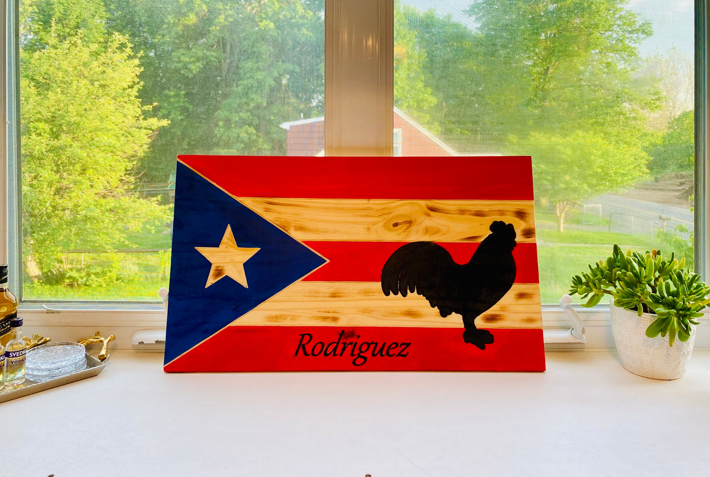 Rooster PR Flag